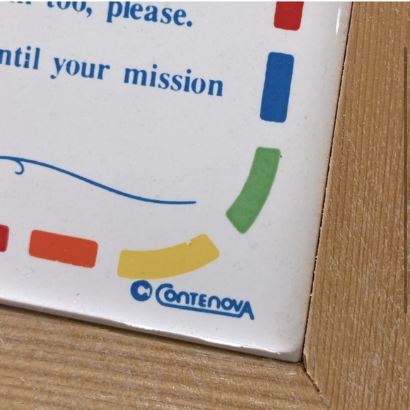 Vintage Rules Of The John Framed Decorative Ceramic Tile - Picture 2 of 6